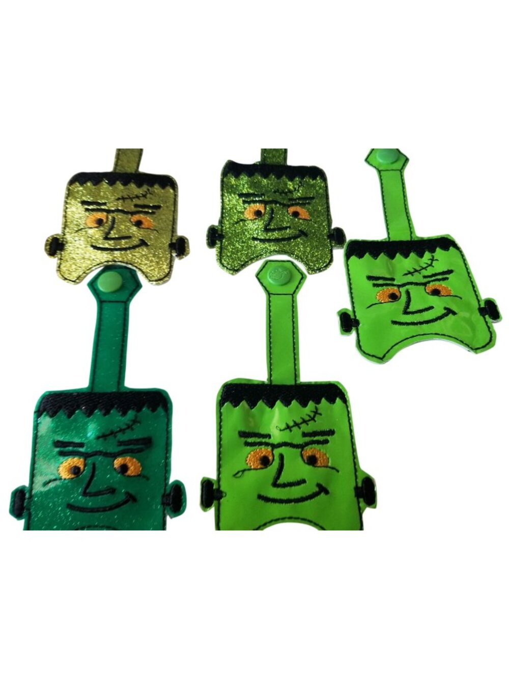 Bath & Body Works 1 oz Hand Sanitizer Set of 5  Monster Embroidered Faux Leather